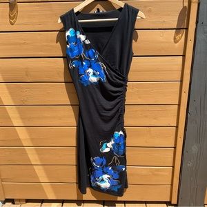 Floral black night dress